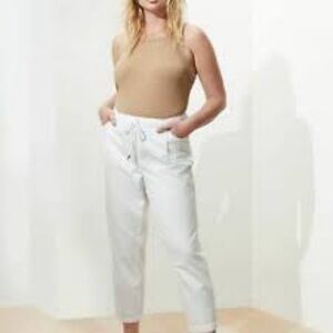 New Banana Republic Barrel Jeans-Drawstring-White-Size Medium